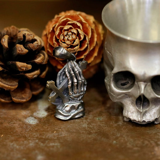 【Silver Monsters】日本一級神牌Loud Style Design 黃銅十字 亡靈祈禱 純銀吊墜