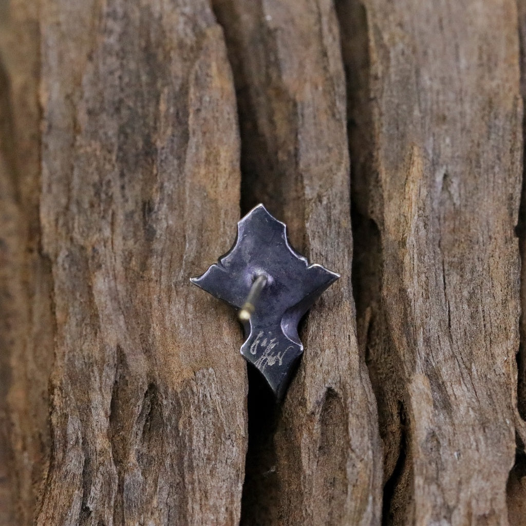 【Silver Monsters】日本前衛宗師 Glam Scale 機甲王 植萃系列 進化百合耳針 純銀耳環