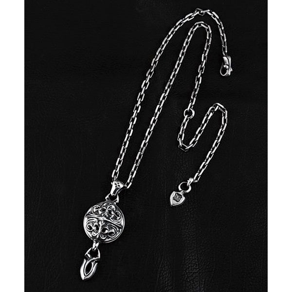 【Silver Monsters】日本一級神牌 Loud Style Design 歌德雕花盾&無限箭矢 純銀項鍊