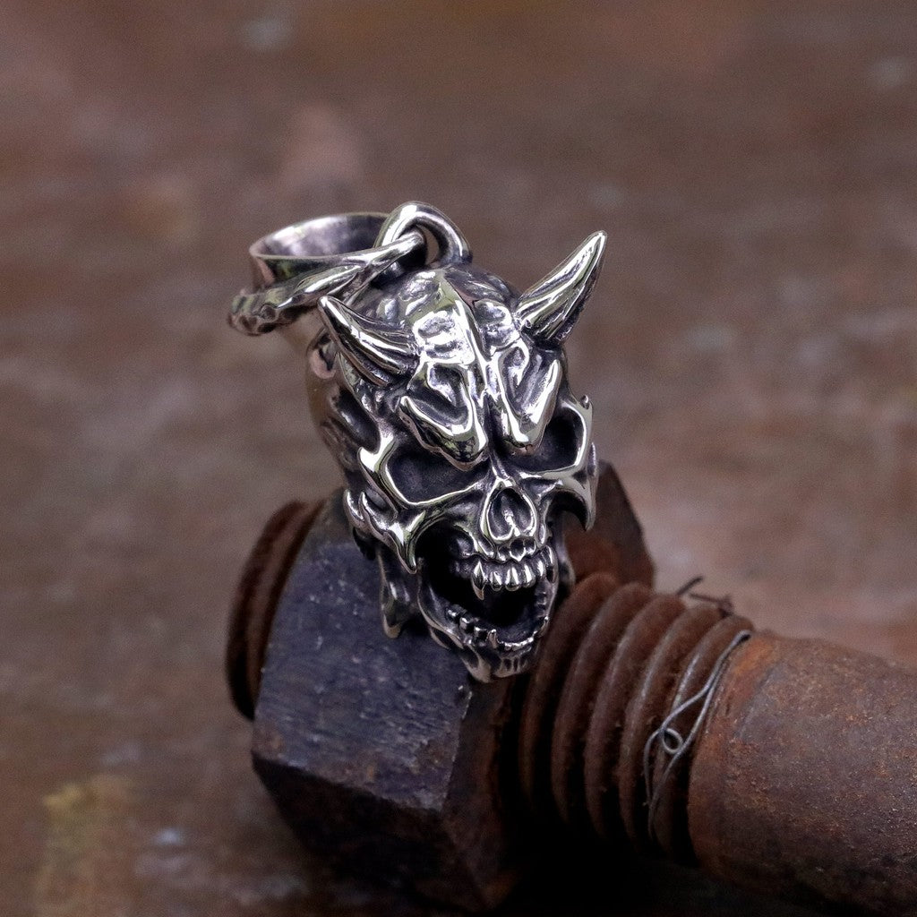 【Silver Monsters】幻獸異骸 Strange Freak Designs 惡魔角骷髏 純銀吊墜