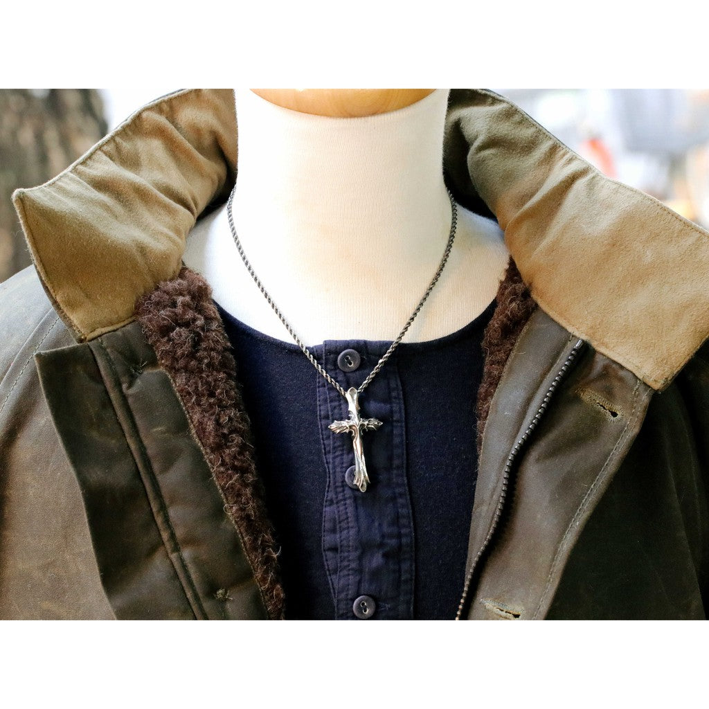 【Silver Monsters】前衛宗師日本 Glam Scale 機甲王經典哥特十字架 純銀項鍊(含鏈)