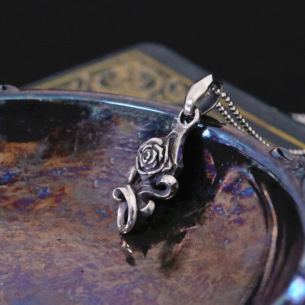 【Silver Monsters】日本一級神牌Loud Style Design 薔薇雕花小墜項鍊(含鍊)