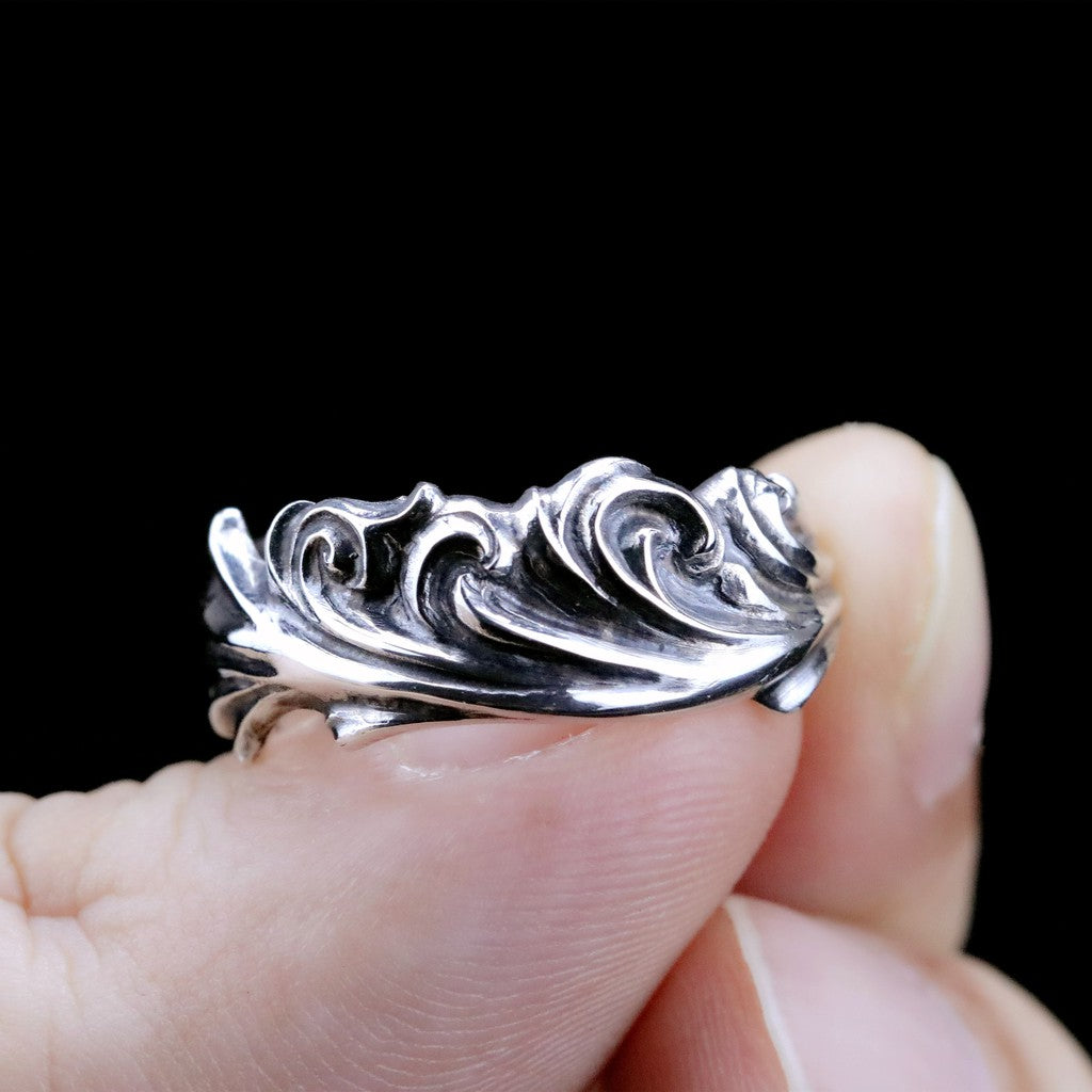 【Silver Monsters】日本一線神牌Loud Style Design 細緻手作雕銀 歌德雕花 純銀戒指
