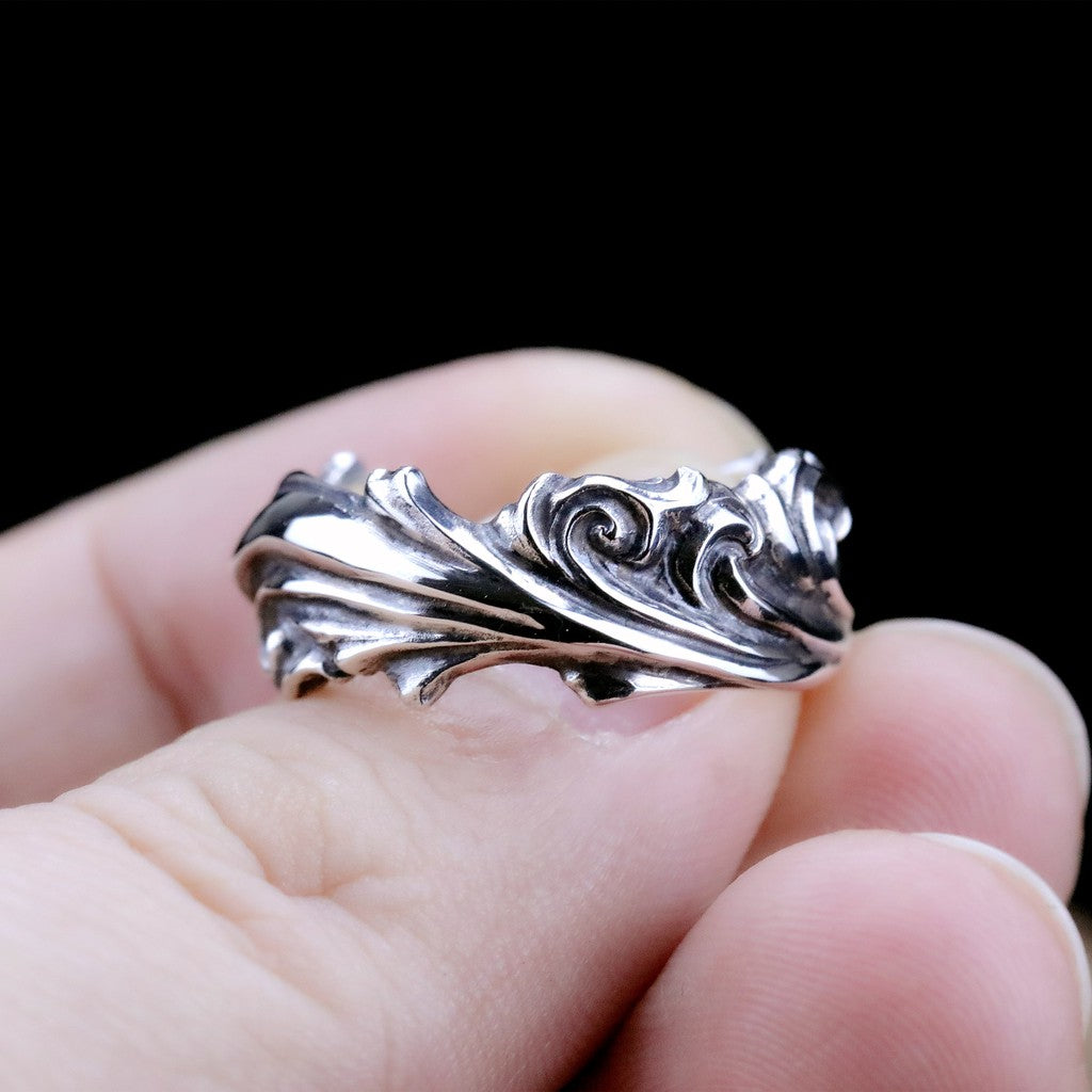 【Silver Monsters】日本一線神牌Loud Style Design 細緻手作雕銀 歌德雕花 純銀戒指