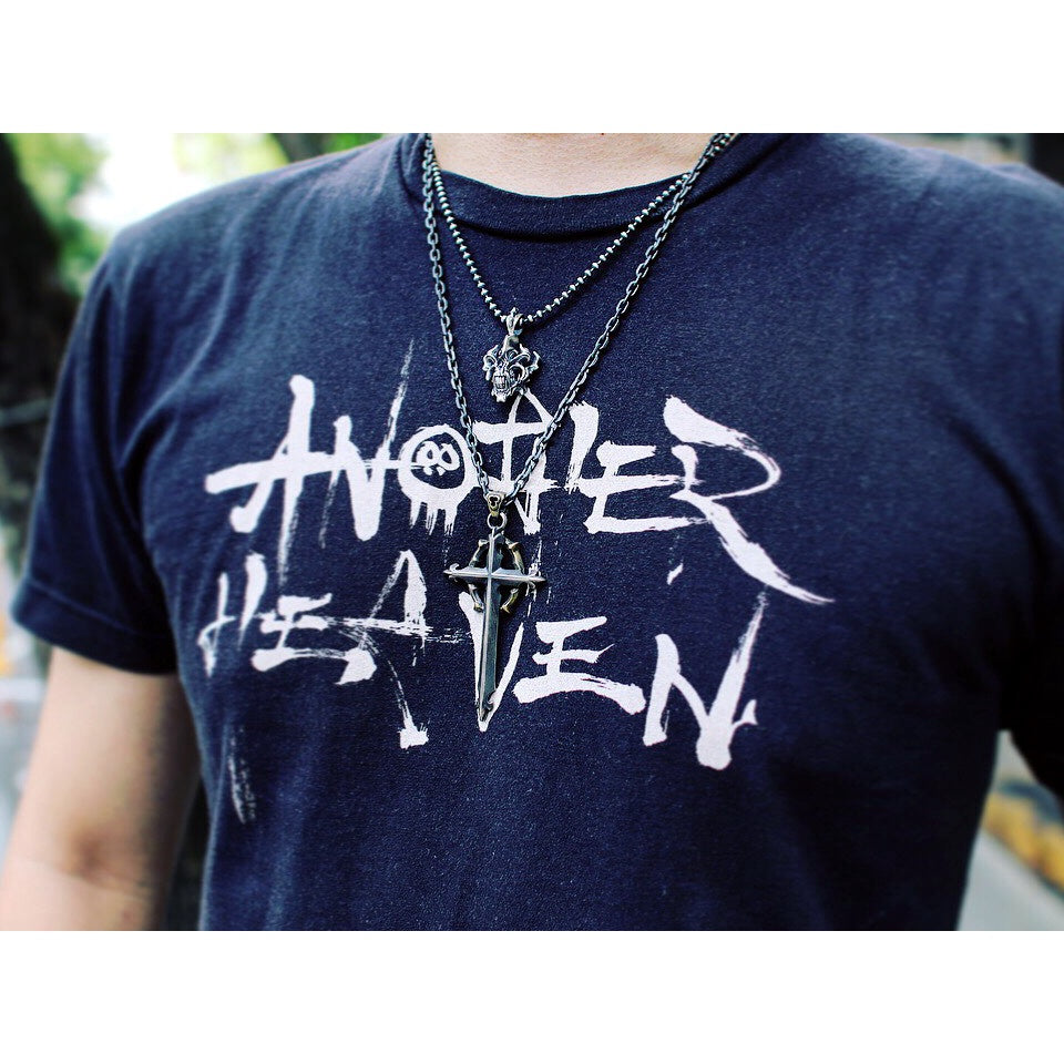 【Silver Monsters】日本一級神牌Loud Style Design 原創舊化銀銅鑲嵌十字架 項鍊