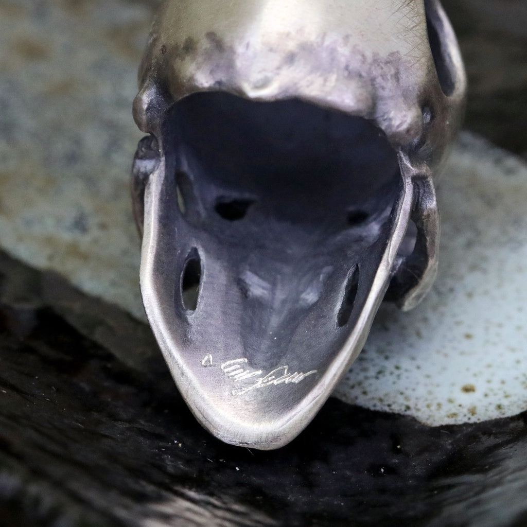 【Silver Monsters】日本雕畫雙絕 Dual Flow 細緻雕工 純銀原創 日系髏中髏 純銀吊墜