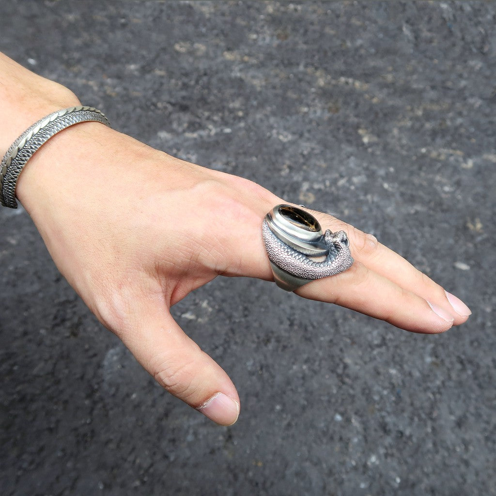 【Silver Monsters】日本雕畫雙絕 Dual Flow 2020新品 細緻雕工 "龍之心" 戒指