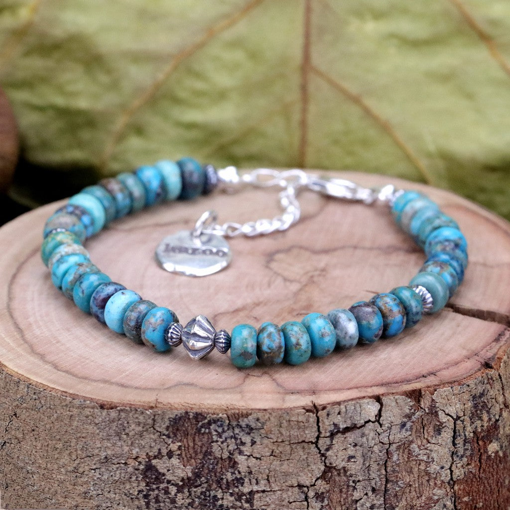 【Silver Monsters】日本手作Kazoo 美產精選 綠松石/銀貝 可調節式手鍊