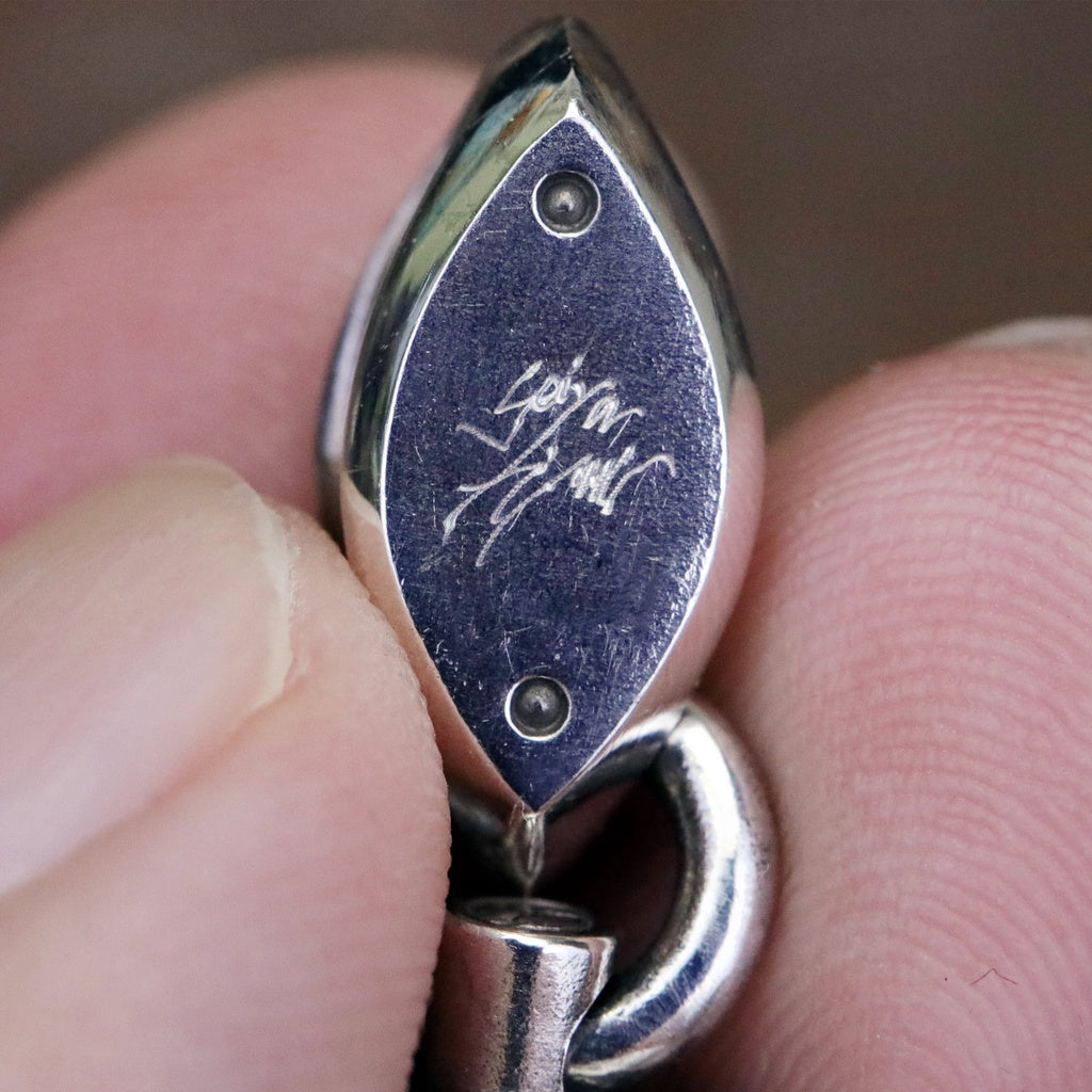 【Silver Monsters】前衛宗師 日本 Glam Scale 機甲王"6T-013" 新雕花滅魔銀彈 吊墜