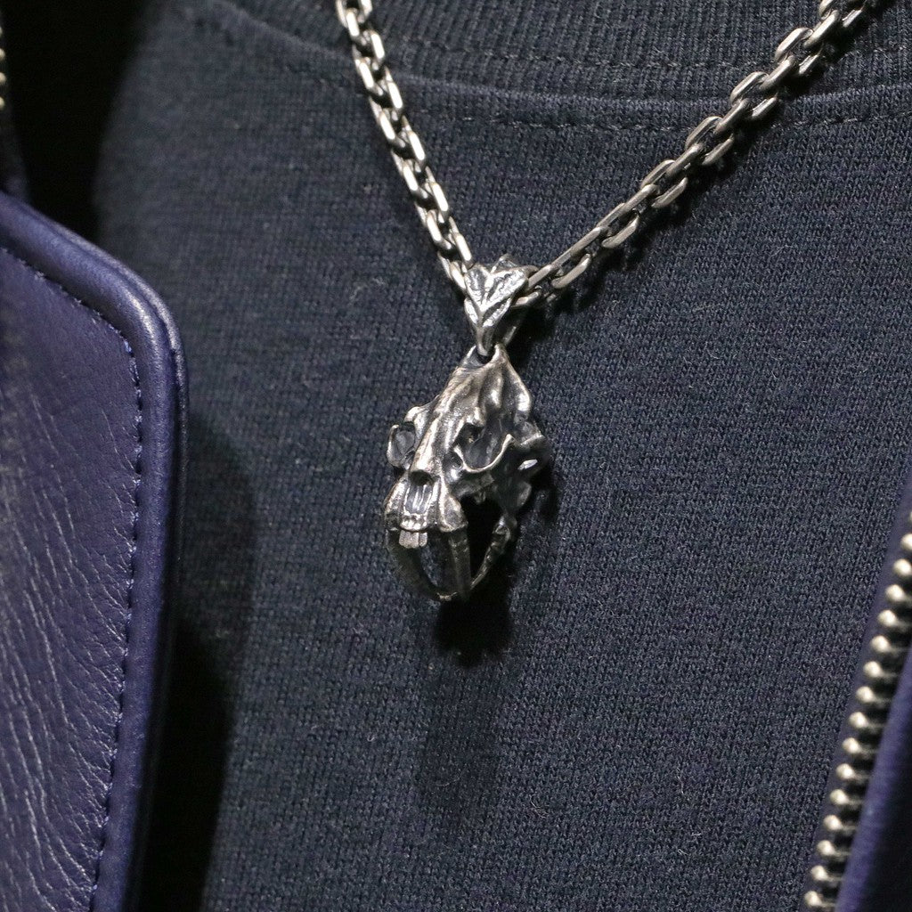 【Silver Monsters】幻獸異骸日本Strange Freak Designs 劍齒虎骷髏-S 純銀吊墜