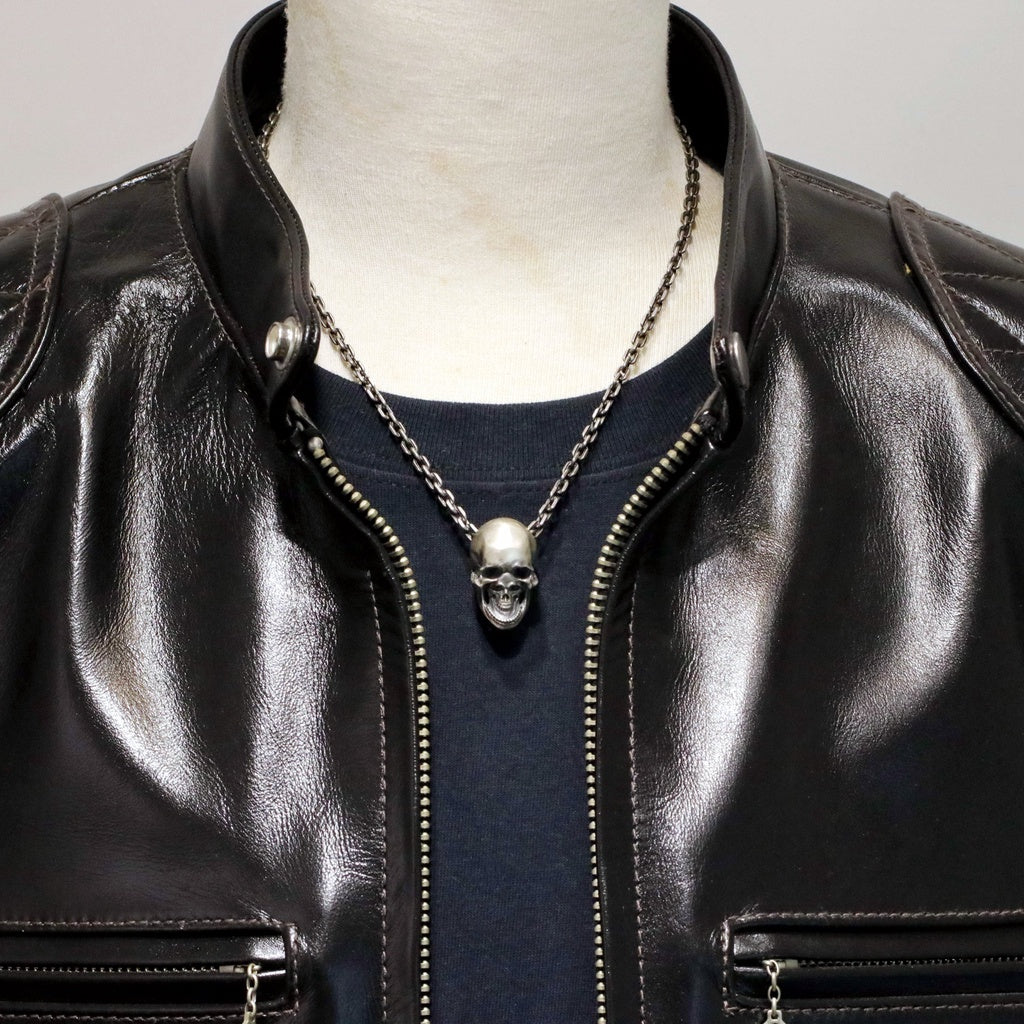 【Silver Monsters】日本雕畫雙絕 Dual Flow 細緻雕工 純銀原創 日系髏中髏 純銀吊墜