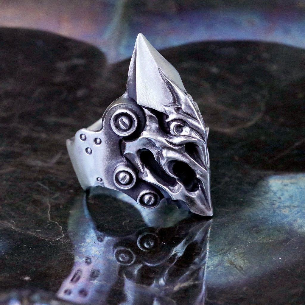 【Silver Monsters】店舖限定 日本前衛宗師 Glam Scale 機甲王 焰輝機甲 戒指