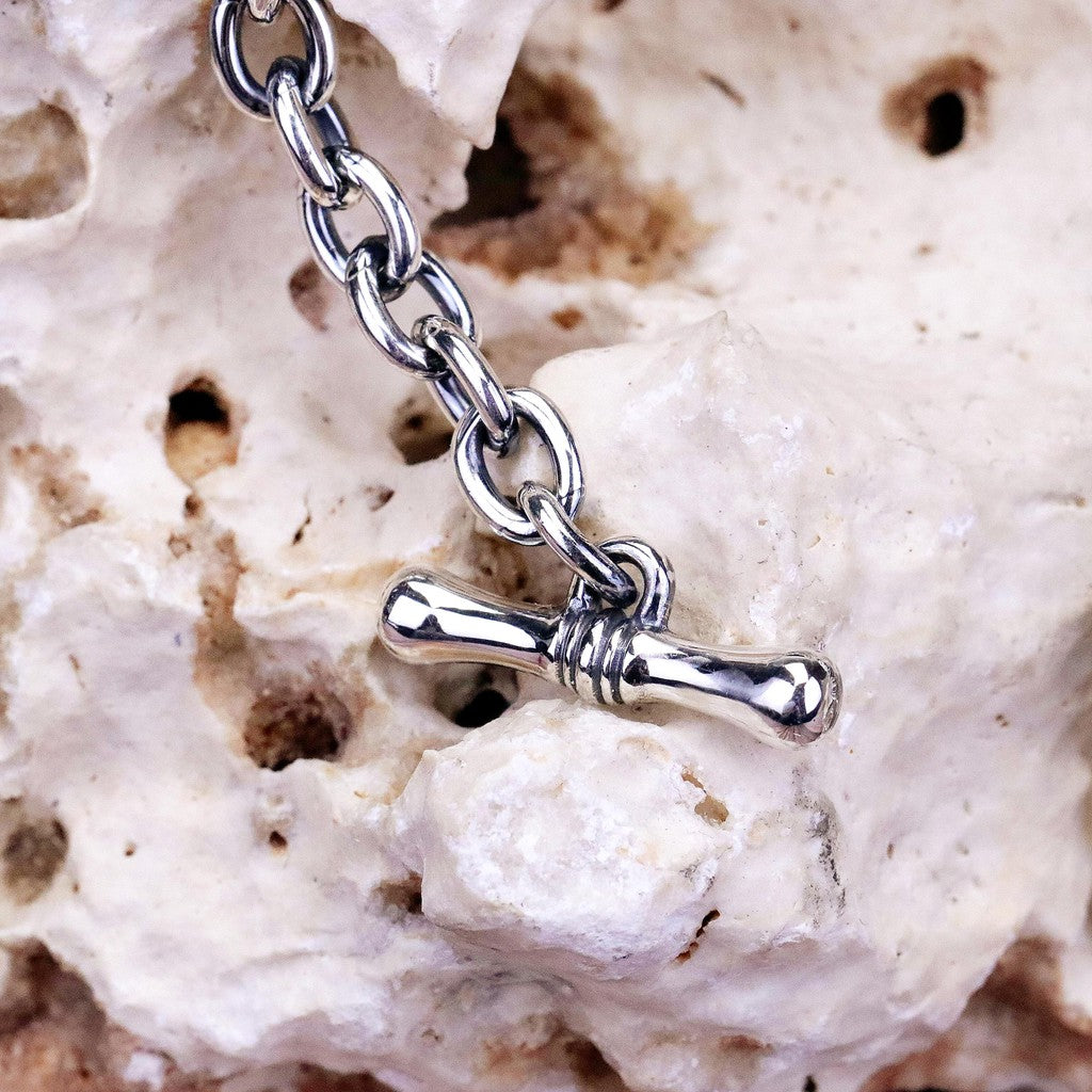 【Silver Monsters】日本新銳手作 Nil:GRAVE -烏努斯·杜奧- 骷髏獨目 純銀手鍊