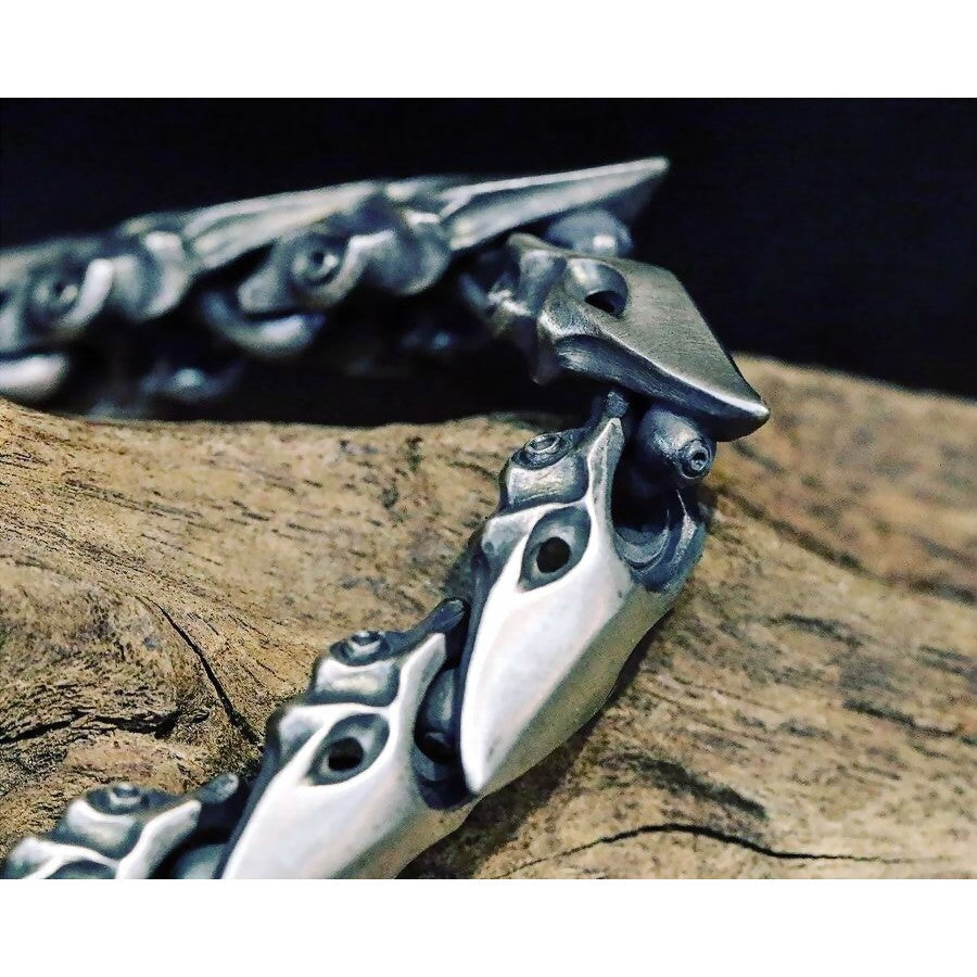 【Silver Monsters】日本Glam Scale 機甲王 機甲蟹夾手鍊