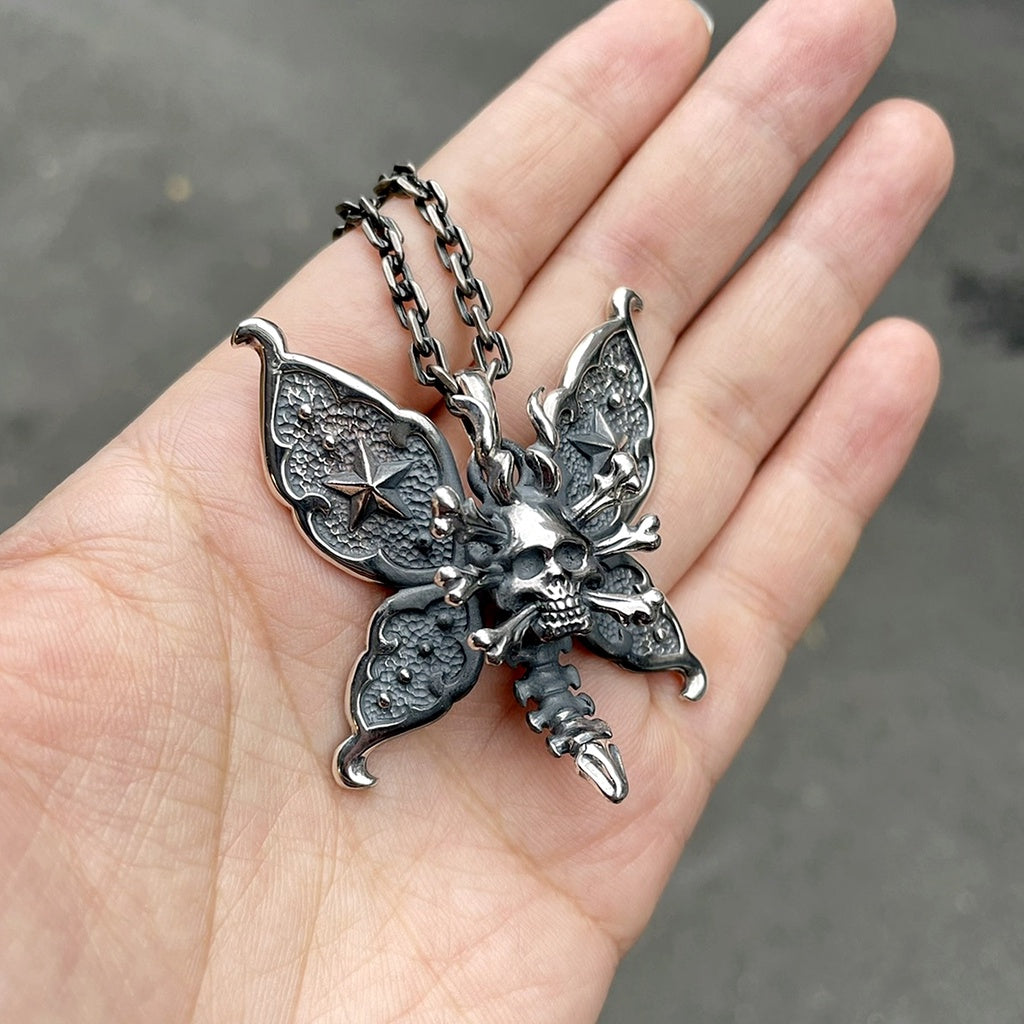【Silver Monsters】日本一級神牌 Loud Style Design -JU-ZO- 地獄蛾 原創純銀吊墜