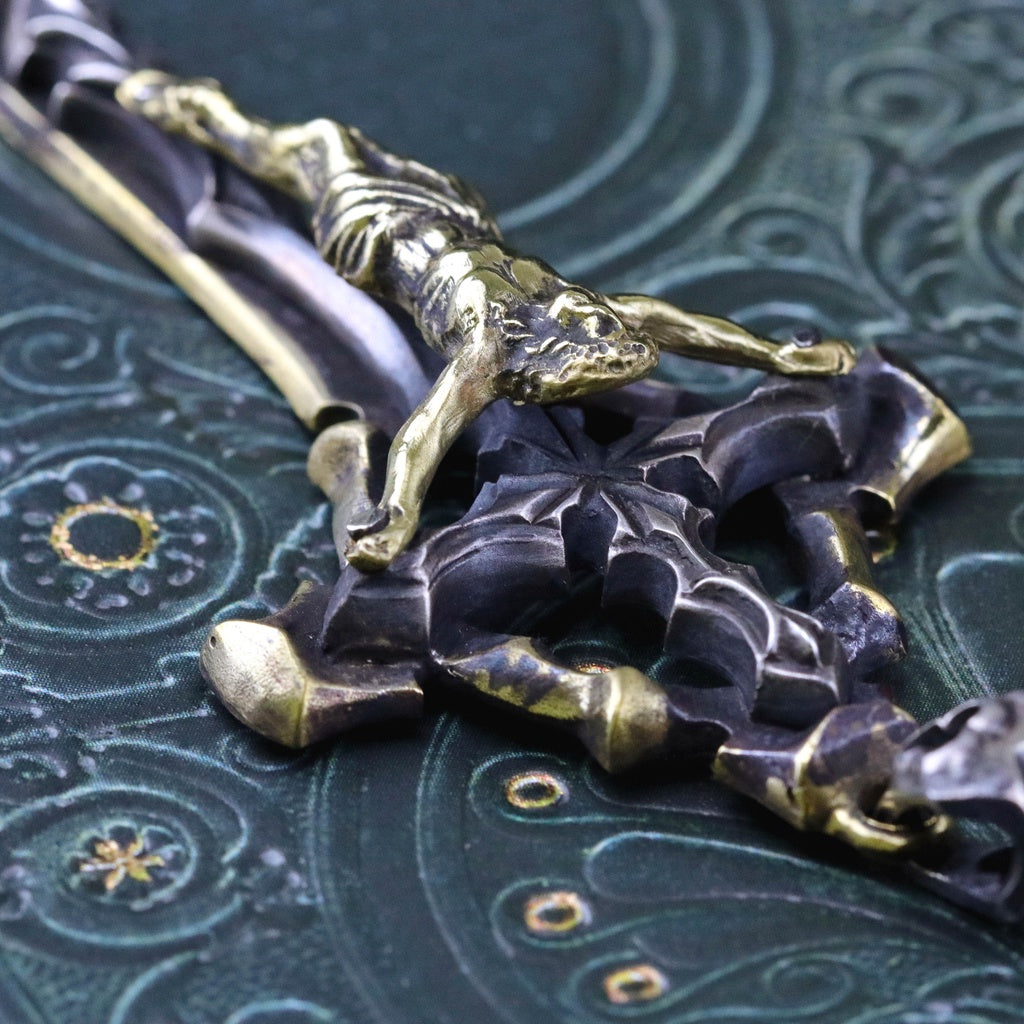 【Silver Monsters】日本一級神牌 Loud Style Design 原創聖光救贖 銀銅鑲嵌 十字吊墜