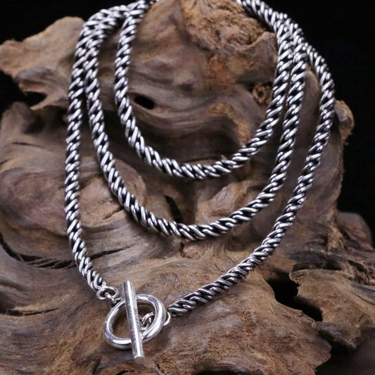 【Silver Monsters】3mm T扣多重蛇鏈 SMS獨家訂製 925銀 純銀項鍊