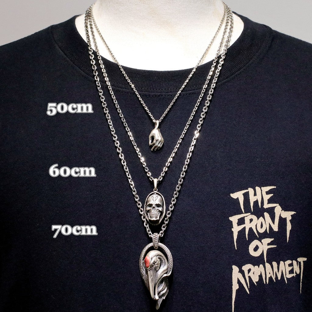 【Silver Monsters】SMS獨家特製 3mm C扣六角稜鍊 925銀 純銀項鍊