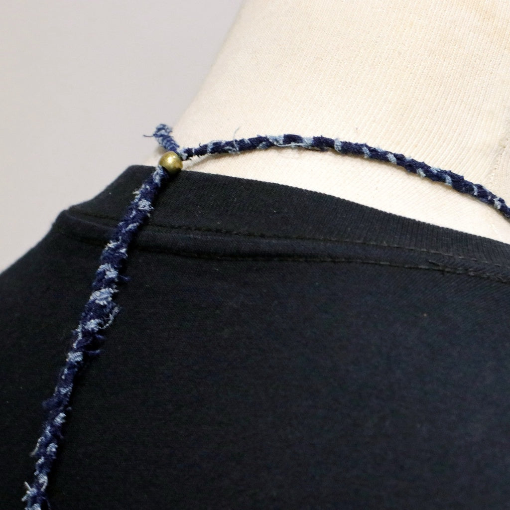 【Silver Monsters】日本Old Industrial 匠人手工編織 靛藍古布繩 正老布編繩 項鍊