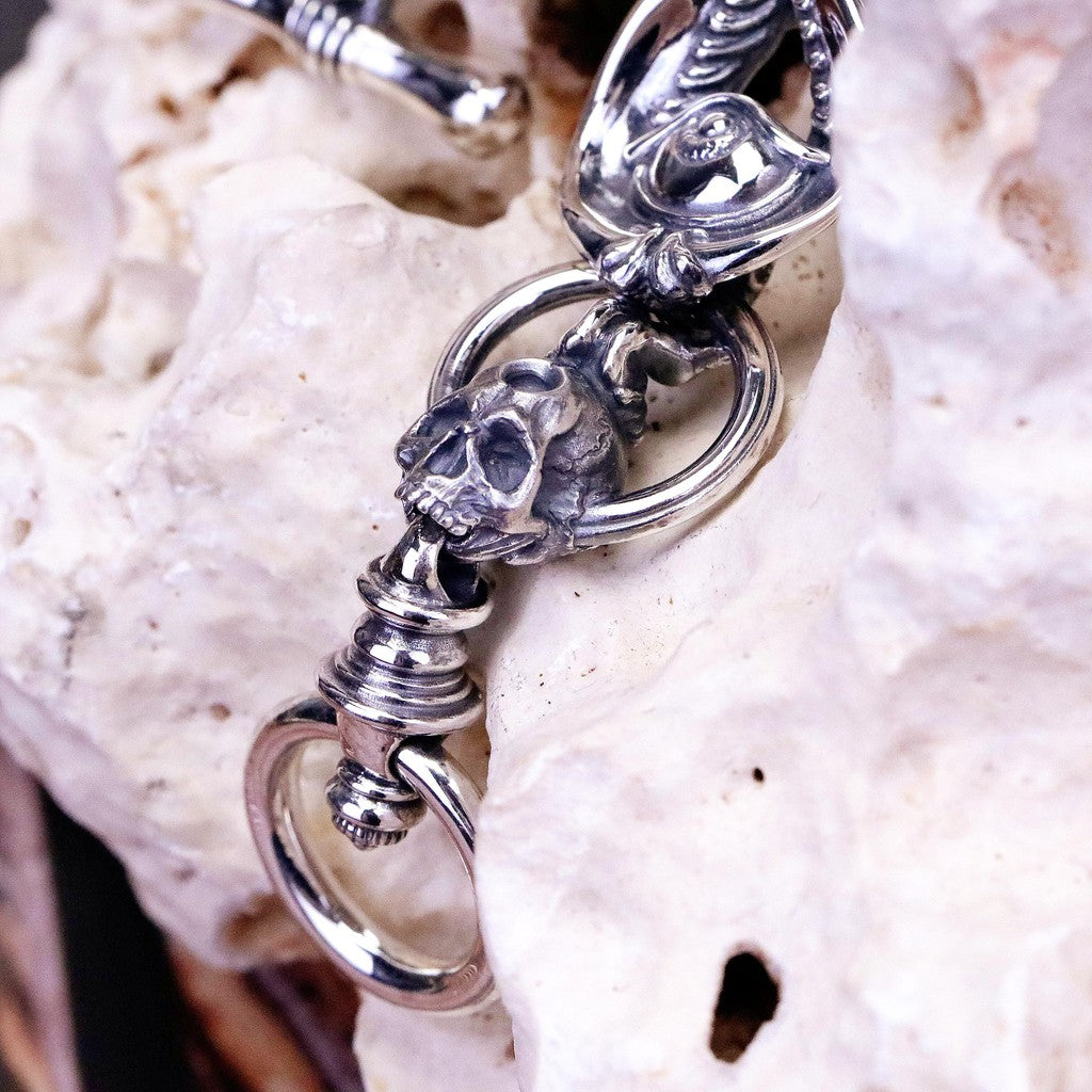 【Silver Monsters】日本新銳手作 Nil:GRAVE -烏努斯·杜奧- 骷髏獨目 純銀手鍊