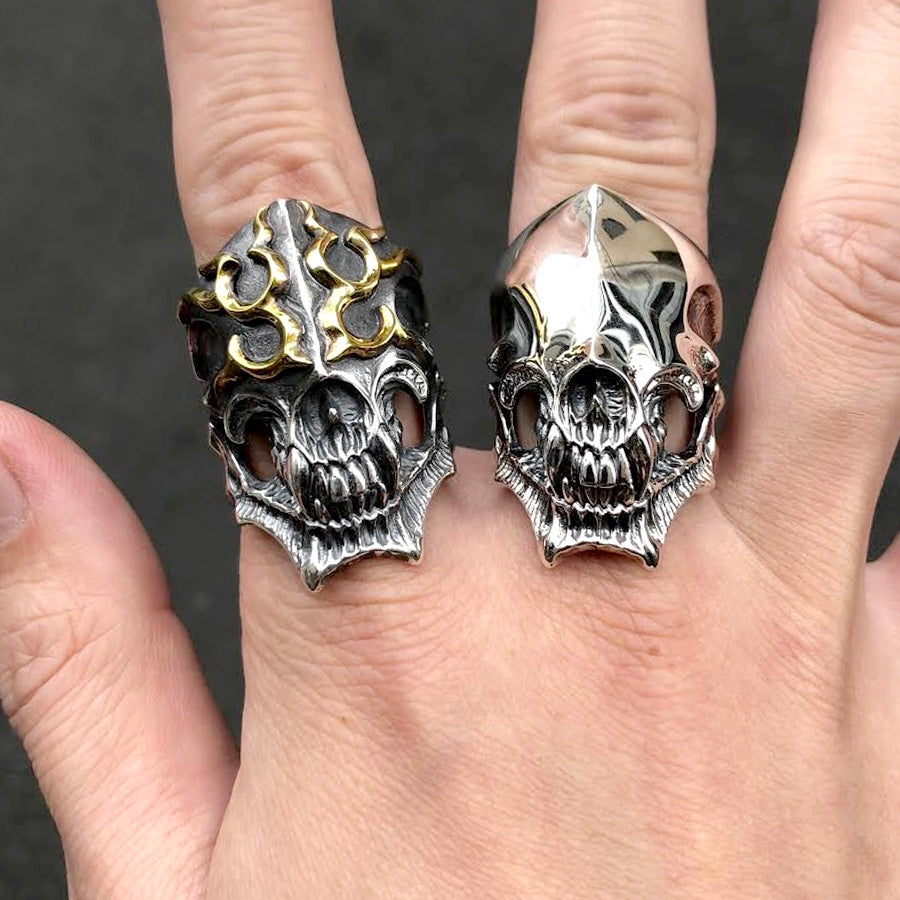 【Silver Monsters】幻獸異骸 日本殿堂級Strange Freak Designs 徽紋盲獸 骷髏戒指