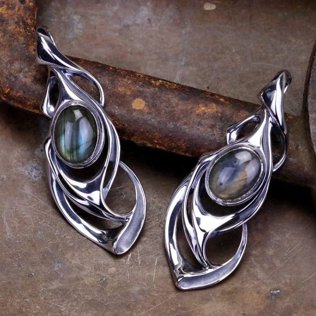 【Silver Monsters】日本匠級手作 曲線異形 Ability Normal 特製藍晶石鑲嵌蝶蛹 吊墜