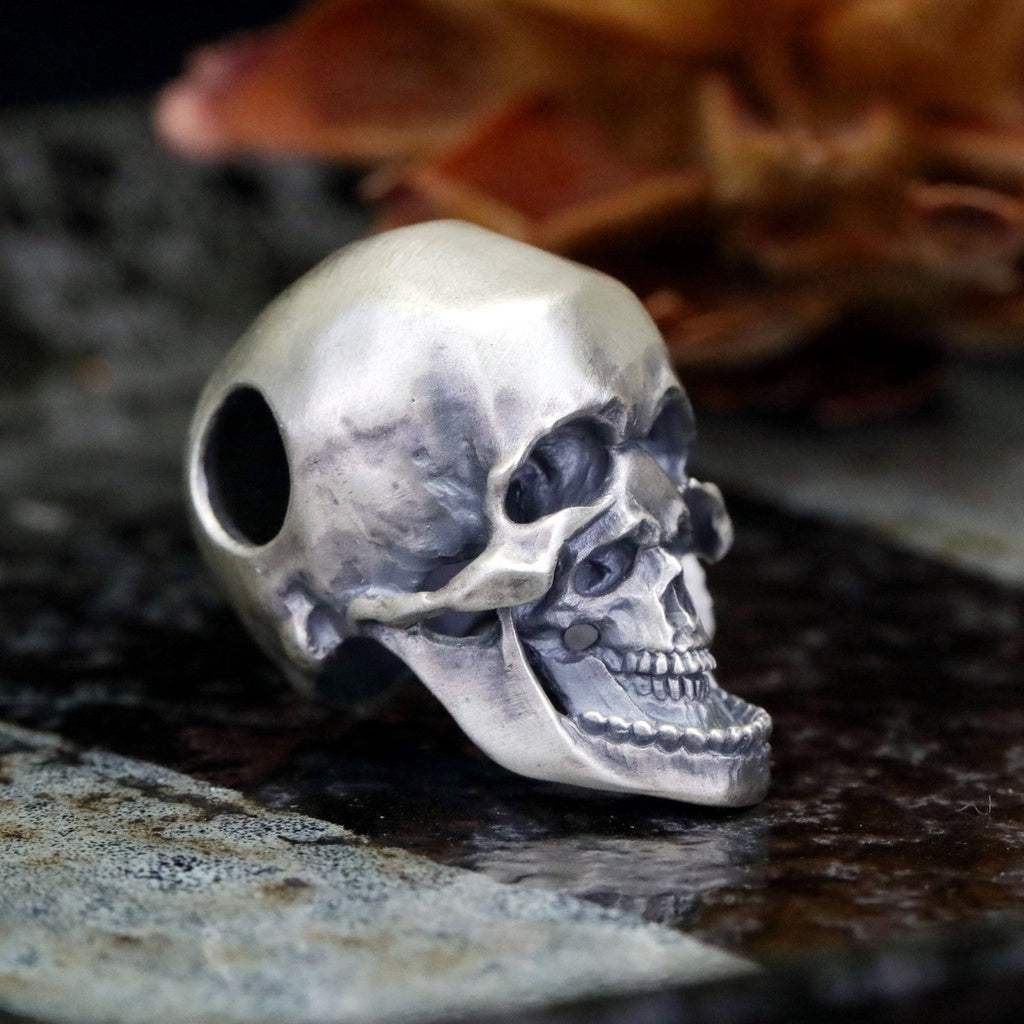 【Silver Monsters】日本雕畫雙絕 Dual Flow 細緻雕工 純銀原創 日系髏中髏 純銀吊墜