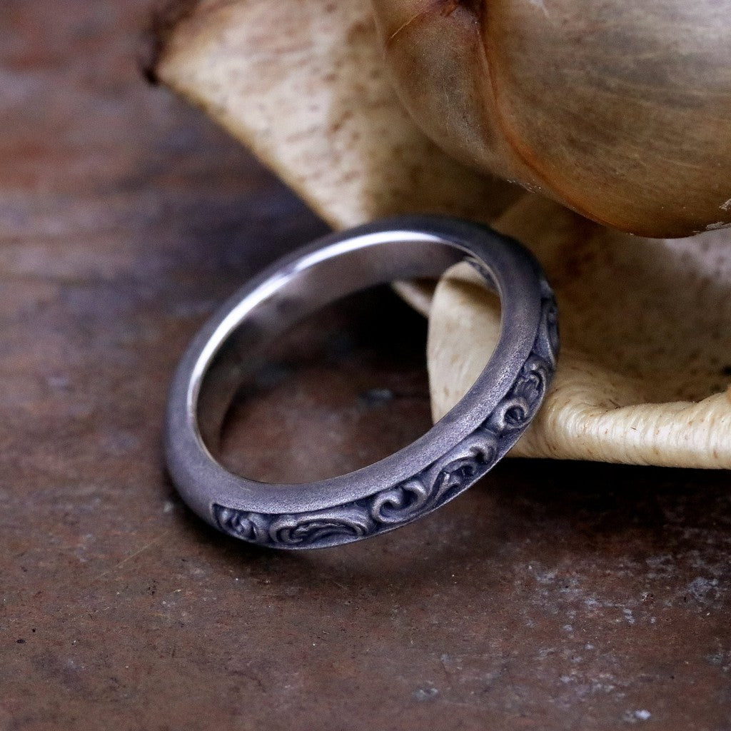 【Silver Monsters】日本暗系古典狂潮 Superbia  洛可可5 火熱暢銷 古典唐草 純銀戒指