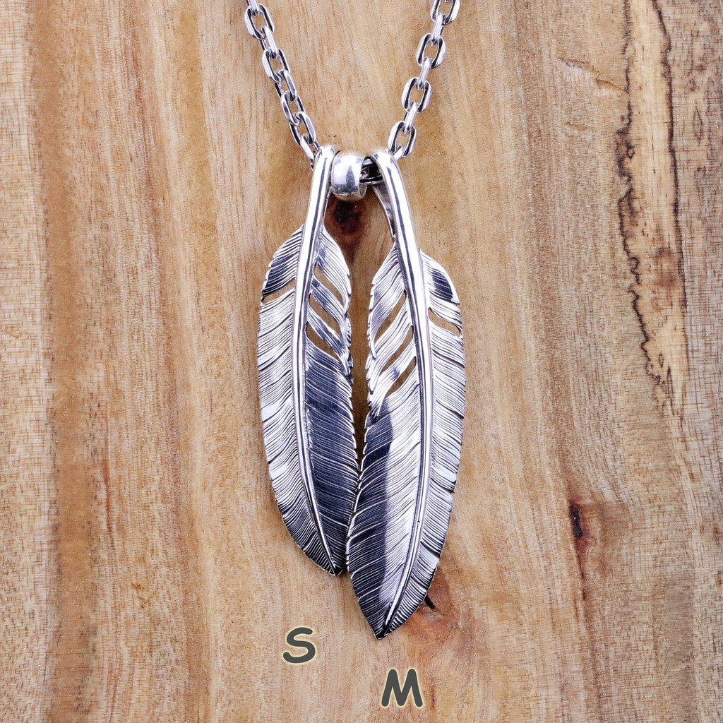 【Silver Monsters】日本Lucky John純銀中羽墜飾Y065M