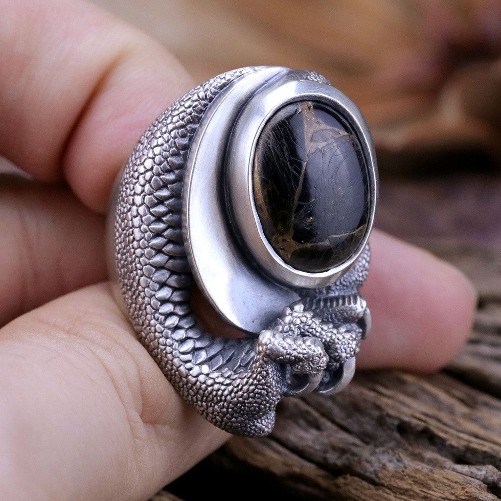 【Silver Monsters】日本雕畫雙絕 Dual Flow 2020新品 細緻雕工 "龍之心" 戒指