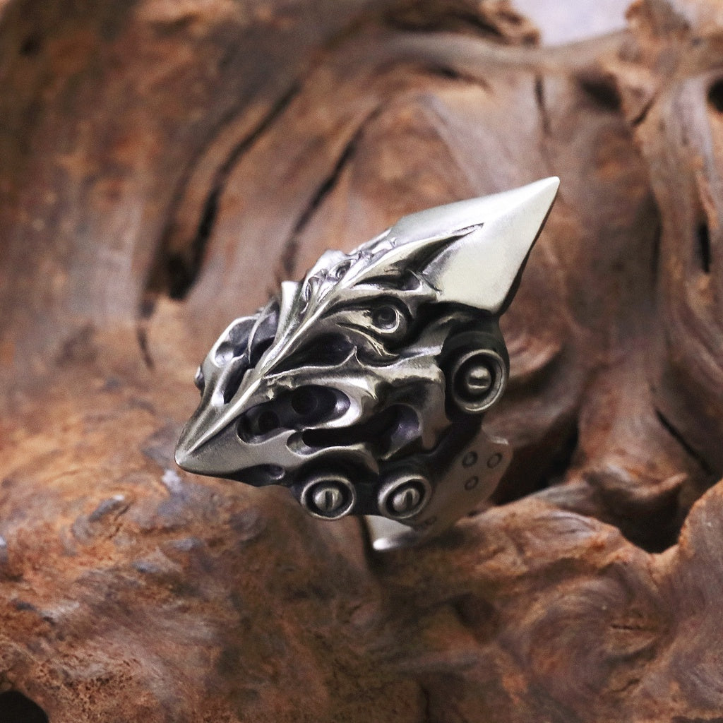 【Silver Monsters】店舖限定 日本前衛宗師 Glam Scale 機甲王 焰輝機甲 戒指