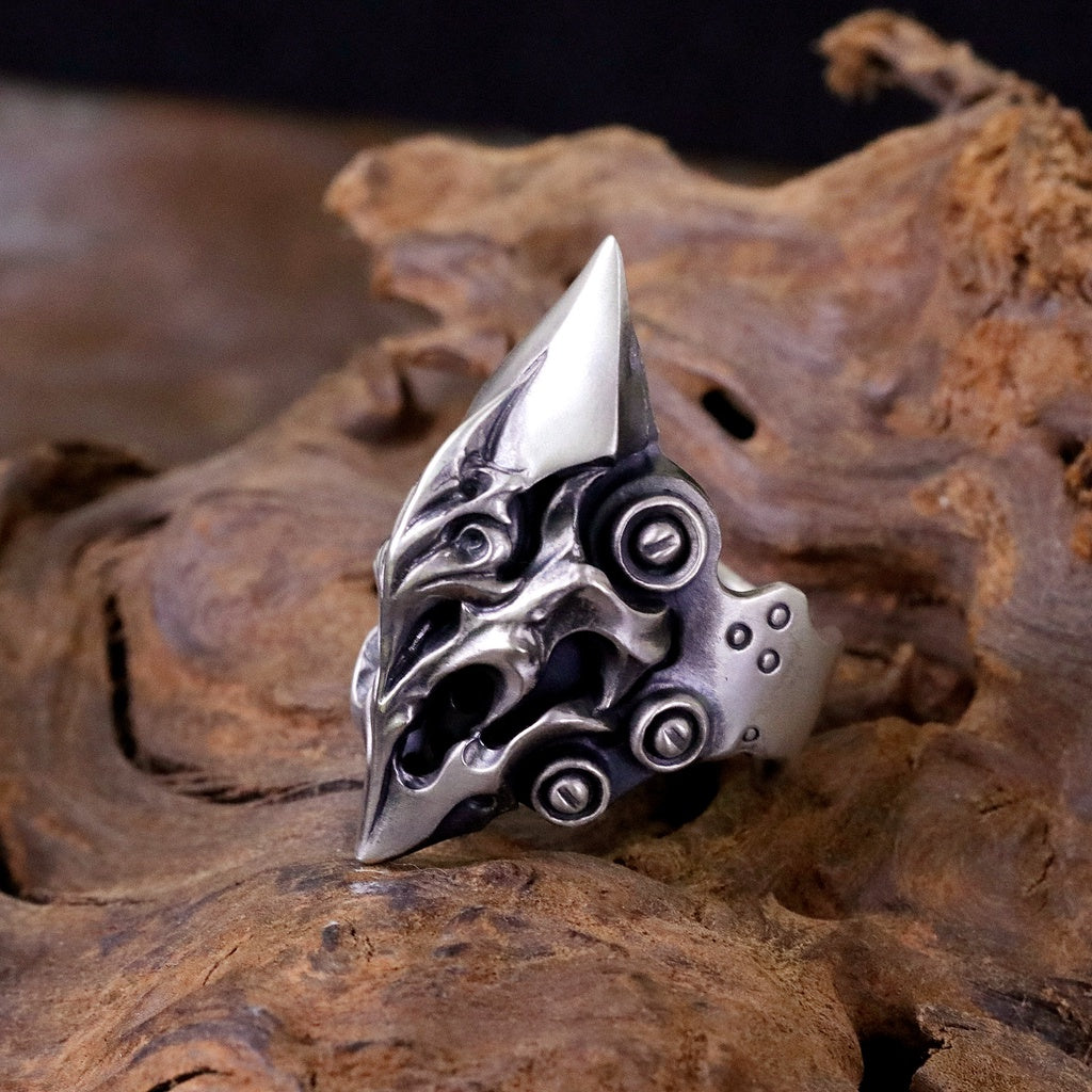 【Silver Monsters】店舖限定 日本前衛宗師 Glam Scale 機甲王 焰輝機甲 戒指