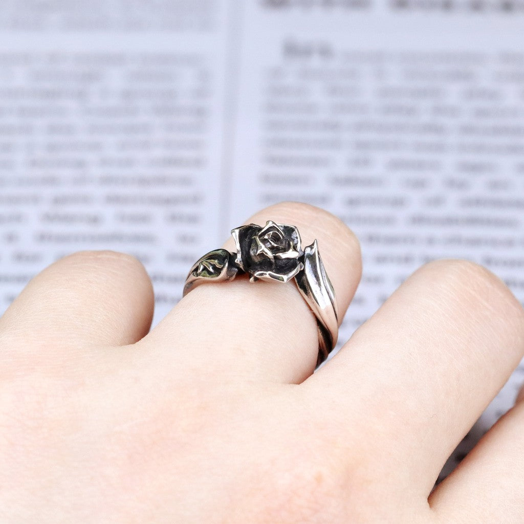 【Silver Monsters】日本Glam Scale 機甲王 Evolver系列 晶化玫瑰純銀戒指