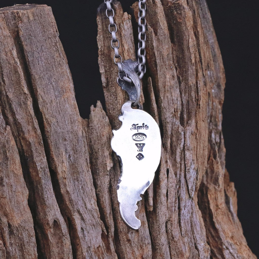 【Silver Monsters】日本Superbia 巴洛克風格 洛可可1 舊化噴砂 純銀吊墜