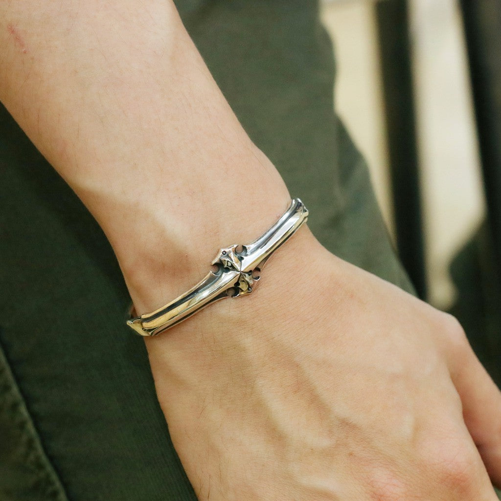 【Silver Monsters】日本前衛宗師 Glam Scale 機甲王 十字機甲 純銀手環