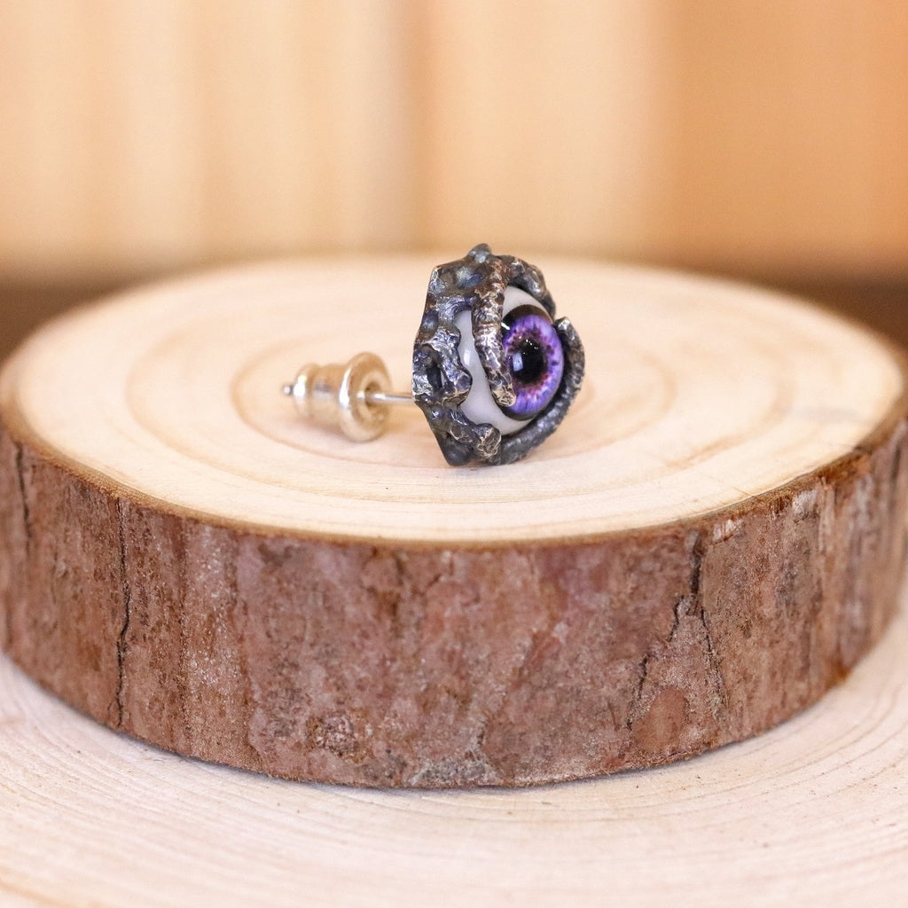 【Silver Monsters】品味獨家 日本Strange Freak Designs 原創設計 義眼純銀耳針(中)
