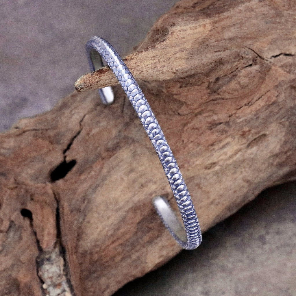 【Silver Monsters】日本雕畫雙絕 Dual Flow 2019新作「UROBOROS」細版銜尾蛇鱗手環