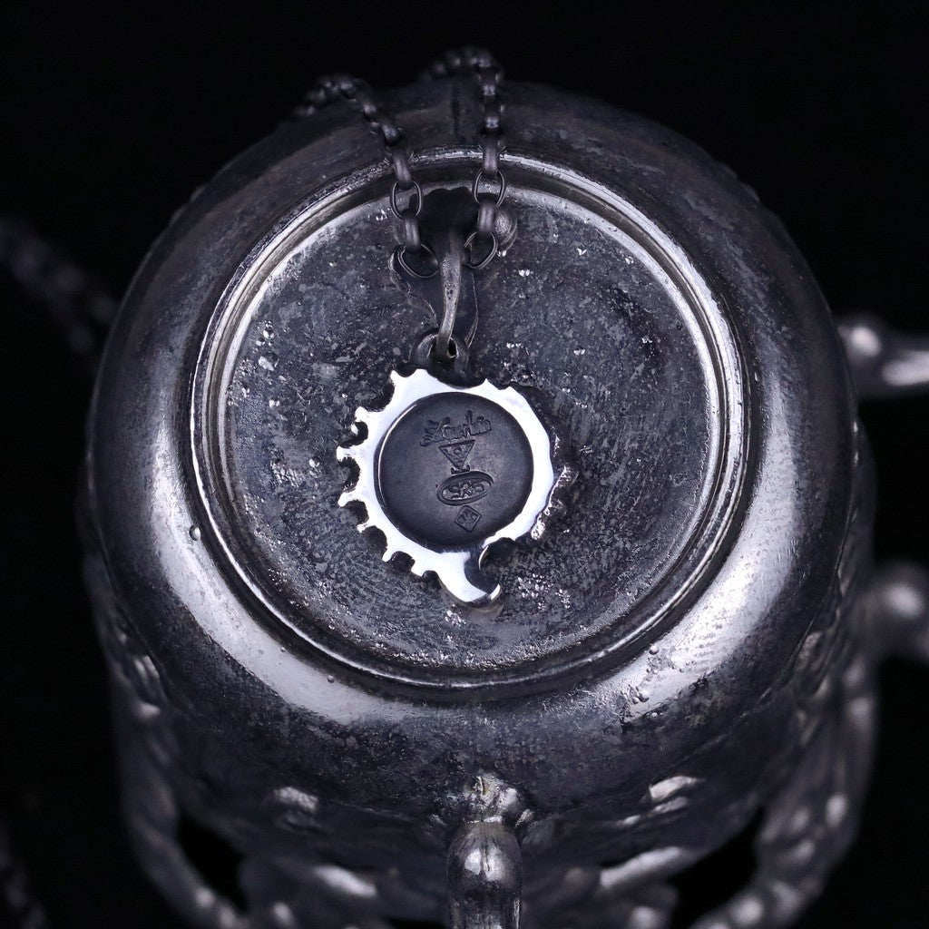 【Silver Monsters】日系暗黑古典狂潮 Superbia 安息 原創手做 舊化噴砂 純銀吊墜