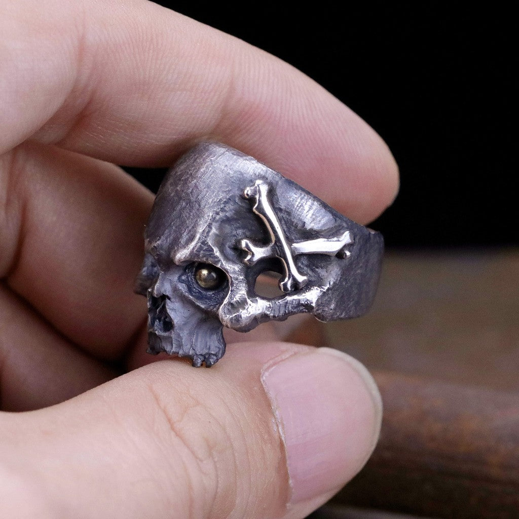 【Silver Monsters】日本一級神牌Loud Style Design JU-ZO系列 銅丸破壞骷髏 戒指