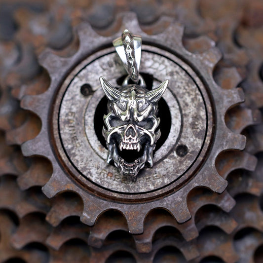 【Silver Monsters】幻獸異骸 Strange Freak Designs 惡魔角骷髏 純銀吊墜