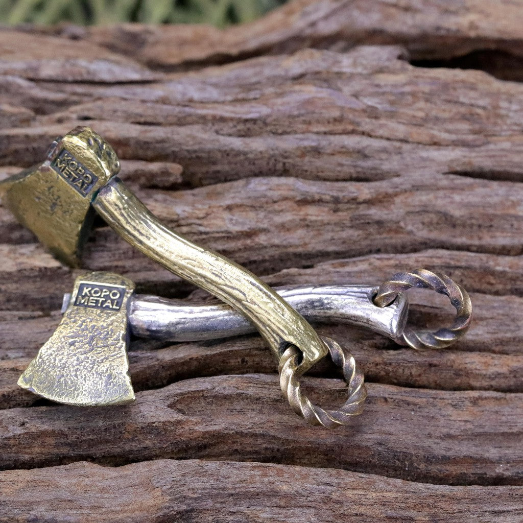 【Silver Monsters】台灣職人手作KOPO METAL 立體做舊 銀/銅小斧頭 墜子 吊墜
