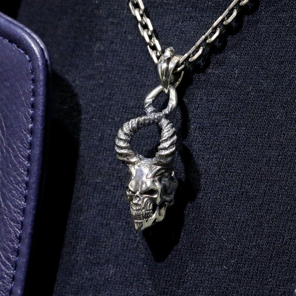 【Silver Monsters】幻獸異骸日本Strange Freak Designs 羊角惡魔骷髏 純銀吊墜