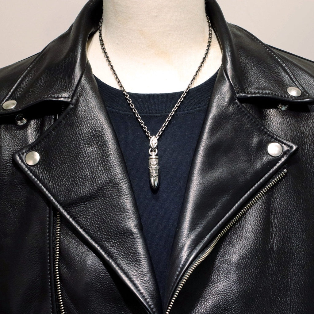 【Silver Monsters】前衛宗師 日本 Glam Scale 機甲王"6T-013" 新雕花滅魔銀彈 吊墜