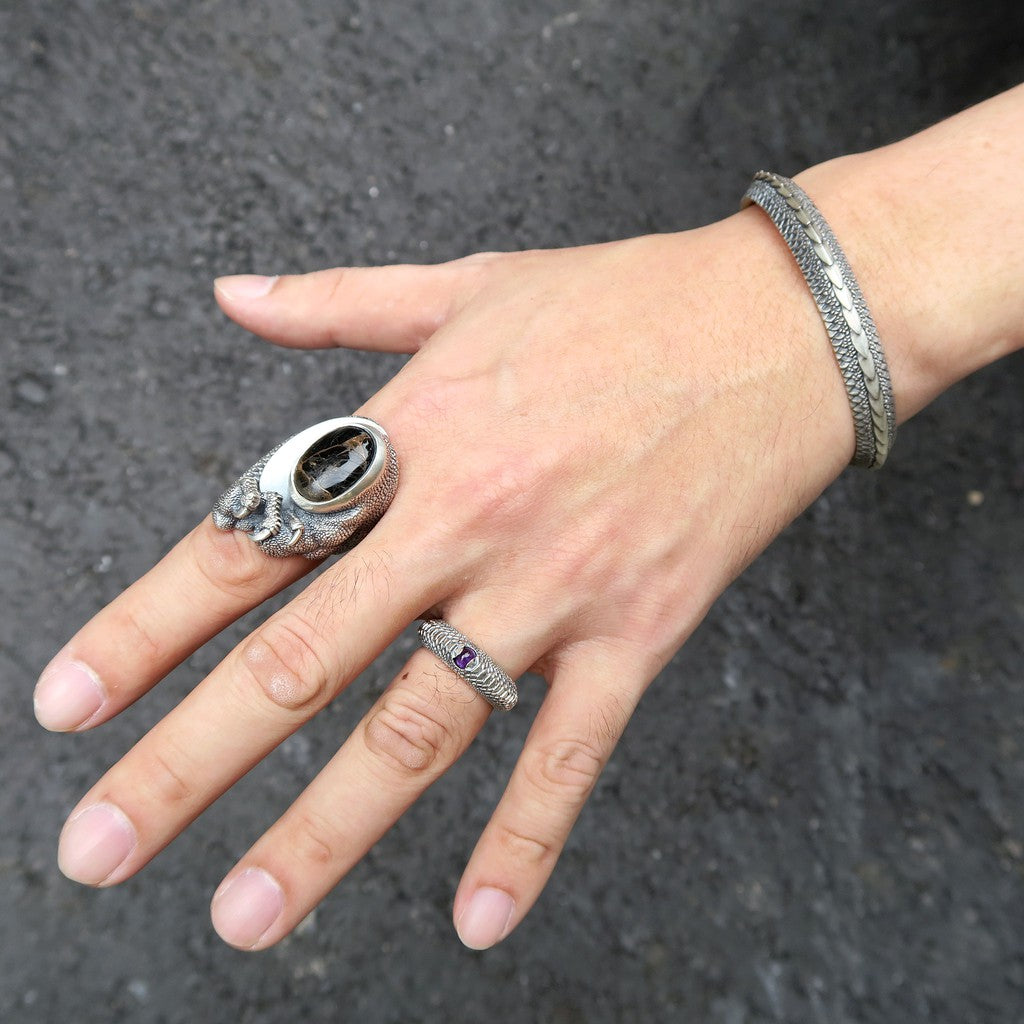 【Silver Monsters】日本雕畫雙絕 Dual Flow 2020新品 細緻雕工 "龍之心" 戒指