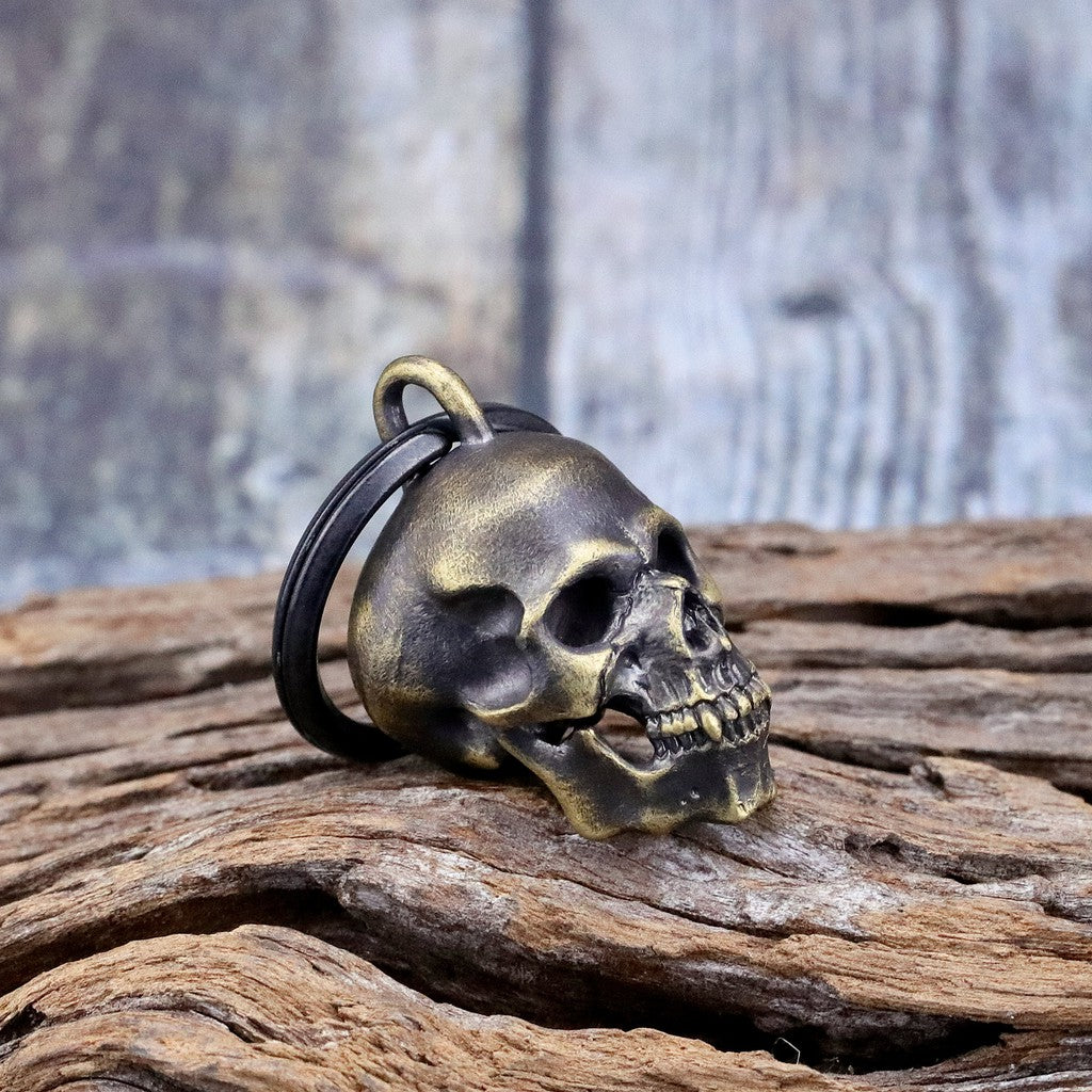 【Silver Monsters】幻獸異骸 日本Strange Freak Designs 黃銅骷髏鑰匙圈 (絕版品)