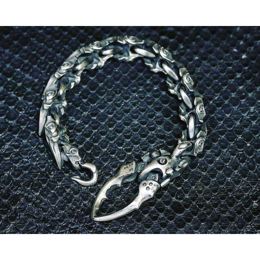 【Silver Monsters】日本Glam Scale 機甲王 機甲蟹夾手鍊