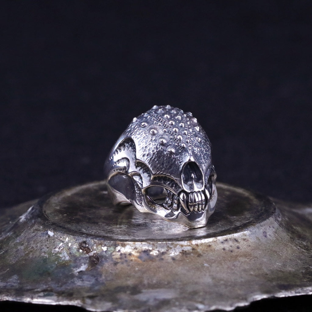 【Silver Monsters】日本Strange Freak Designs 原創 盲眼荊棘骷髏 925銀 純銀戒指