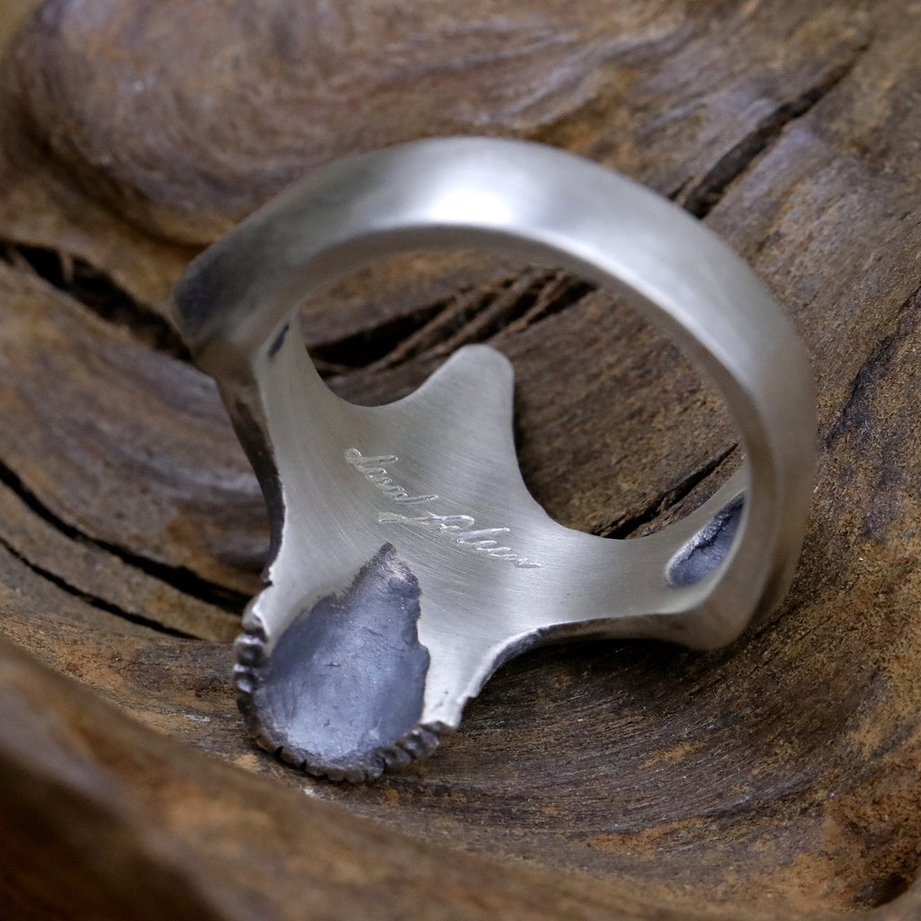 【Silver Monsters】日本雕畫雙絕 Dual Flow 原創設計 上齶骨 渦流骷髏 純銀戒指 指環