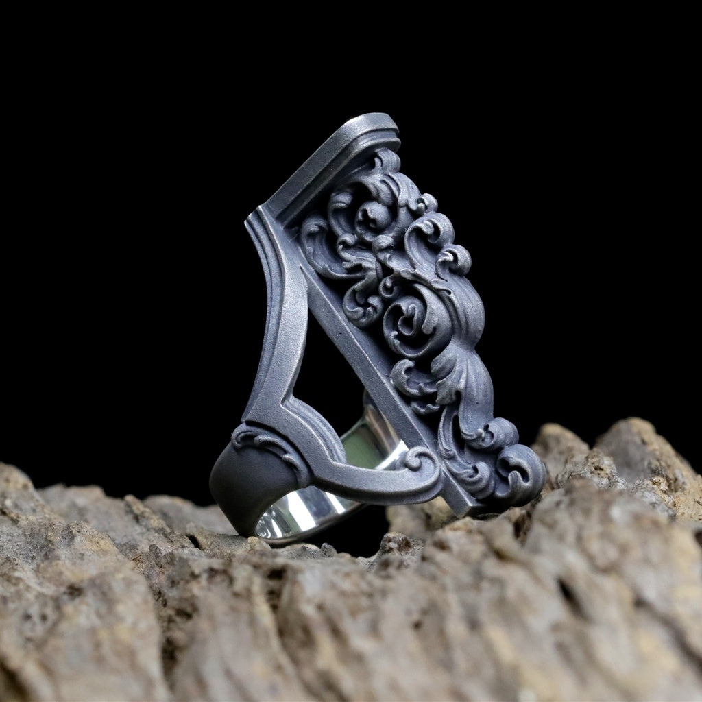 【Silver Monsters】日本暗系古典 Superbia "Sculuptura" 原創噴砂做舊 雕塑 巴洛克純