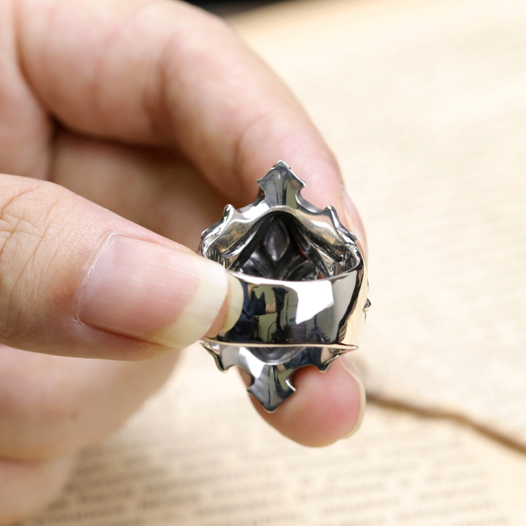 【Silver Monsters】日本前衛宗師 Glam Scale 機甲王 進化系列 原創植萃雕花純銀戒指